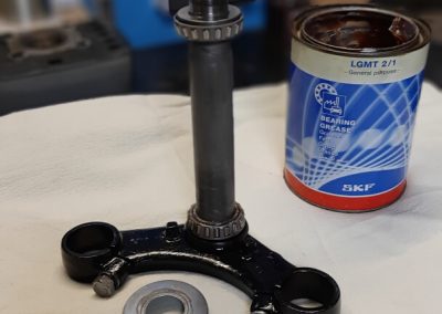 Thilos Bike Service - Projekt Restauration Yamaha DS7 Lenkkopflager Kegelrollenlager Umbau